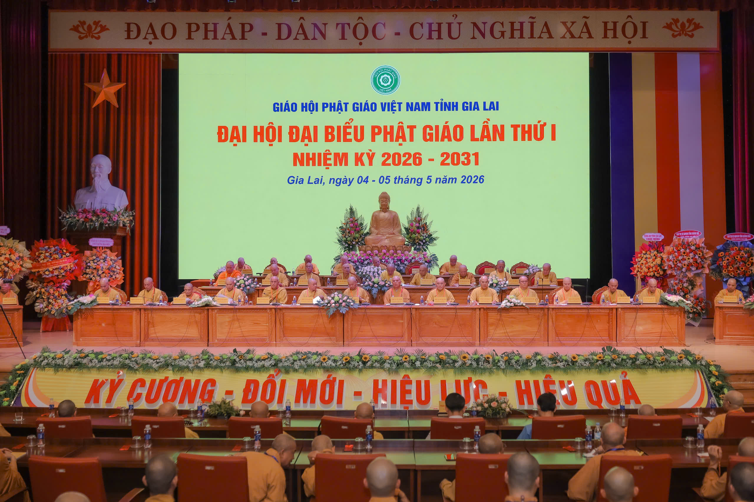Phiên họp thứ nhất Đại hội đại biểu Phật giáo tỉnh Gia Lai lần thứ I, nhiệm kỳ 2026-2031